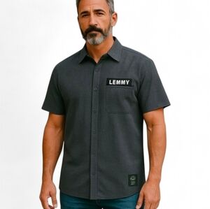 Motorhead Lemmy Button Up Shirt Size‎ Medium